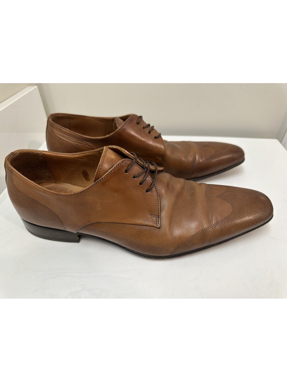 Vero Cuoio Luca Del Forte Men’s Brown Italian Leather Dress Shoes EU 44 / US 11